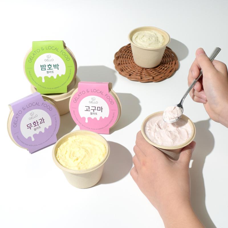젤로 젤라또 세트(밤호박/고구마/라이스/딸기/무화과/초당옥수수)