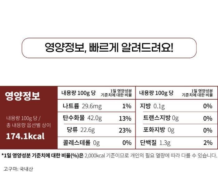 아이스군고구마 5봉